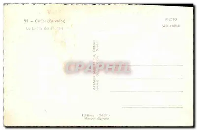 Jardim das Plantas — Caen (Calvados) — Saby — Verso