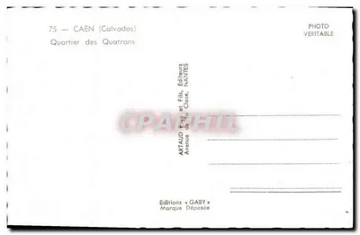 Bairro dos Quatrans — Caen (Calvados) — Edições Gaby — Verso