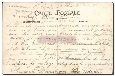 CAEN — Fonte dedicada à Mutualidade — editor P. R. n° 1330 — Verso