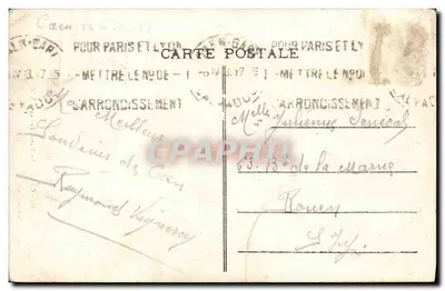 CAEN - Statua Ludwika XIV — Fototypia Verlaine, Caen, n°85 — Rewers