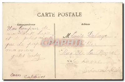 Caen - Place de la République - Monument Demolombe — wydawca NET, nr 107 — Rewers