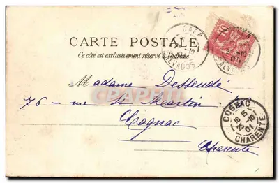 Caen — Pałac Sądowy — J. Brecchet, wydawca, nr 163 — Rewers