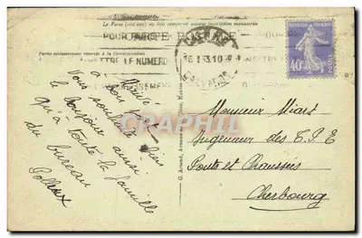 CAEN - Place de la Mutualité — widok kanału z łodzią i rybakiem — wydawca nieznany, nr 53 — Rewers