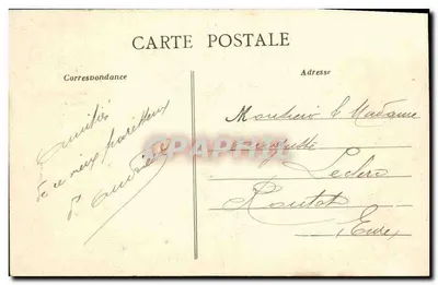 CAEN - Panoramiczny widok placu, placu Republiki i Urzędu Miasta — wydawnictwo AD, nr 136 — Rewers