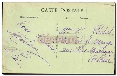 Caen — Panoramiczny widok Placu Republiki i Urzędu Miasta — G. Livet, wydawca — Rewers