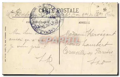 Caen — Plac Alexandre III i ulica Świętego Jana — Wydawnictwo Nowych Galerii, N. G. — Rewers