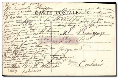 Caen — Plac Fontette i Sąd — Wydawnictwo Nowych Galerii, n°10 — Rewers