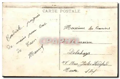 Caen — Nowy most nad Orne — Fototypia Verlaine, Caen — Rewers