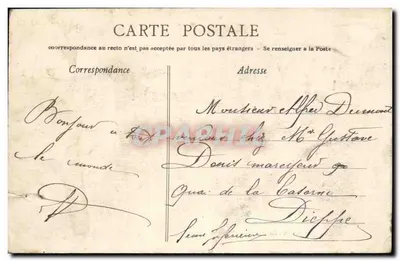 CAEN - La Passerelle (Vaucelles) — pont métallique sur un canal, éditeur inconnu, n°13 — Verso