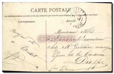 CAEN - Wejście do portu — kolekcja LD — wydawca OUILLAC MÉD — Rewers