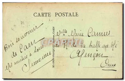 CAEN - Most Vaucelles — wydawca MABON-DOCUET, nr 84 — Rewers