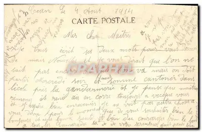 CAEN - Brzegi Orne — Przebarwienie i Kościół Vaucelles — M.C.F.L. nr 12 — Rewers