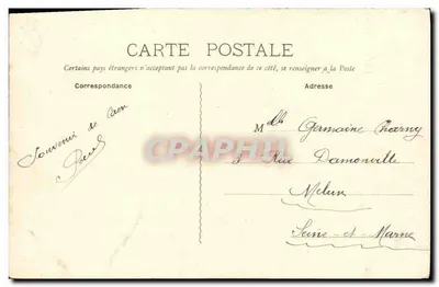 Caen — Entrada del Canal — Colección M. D. — Reverso
