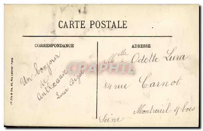 CAEN — Widok na most, zrobiony z Montalivet — LL. — Rewers