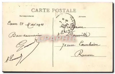 CAEN — Widok na Port — M.C. P. L. Assise-Seine — Rewers