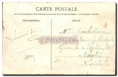 Caen — Torpilleurs w basenie — kolekcja A.B. — Rewers