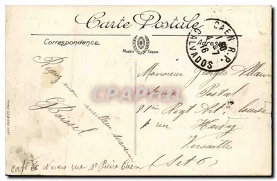 Caen — La Rue Saint-Sauveur — éditeur L.I. n° 258 — Verso