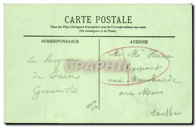 CAEN — Rue Saint-Pierre i Katedra — LL. n°233 — Rewers