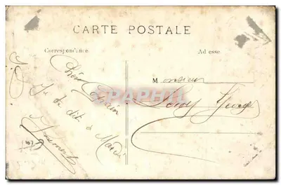 CAEN — La rue St-Jean vicino alla rue de l'Engannerie — con casa in legno (XVe secolo) — Editore L. T. Paris-Aloujou, n°255 — Verso