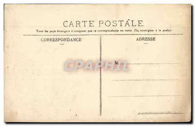 Cartolina d'epoca Caen Rue d'Auge — Verso