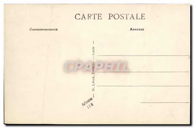 CAEN - Rue St-Jean — widok ulicy z handlowcami — G. Livet, Caen, n°141 — Rewers