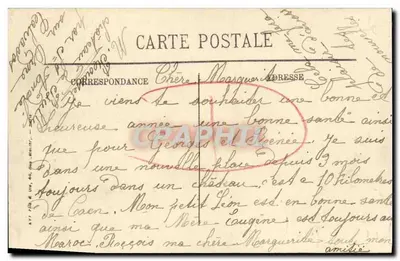 CAEN — Het Manoir der Gens d'Armes — LL. — n° 134 — Achterkant