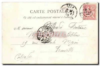 Caen — Wieża Guillaume-le-Roy (odrestaurowana) — Stara pocztówka Paris, nr 2703 — Rewers