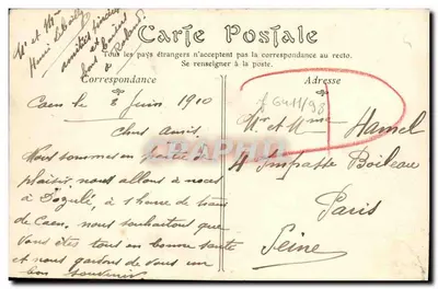 Caen — Torre Le Roi e o Sintral de Saint-Pierre — Editora Desconhecida, n° 97 — Verso
