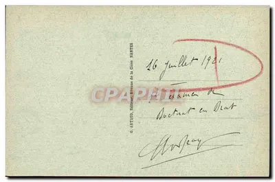 Caen - Uniwersytet — wydawca G. Artaud, Nantes, n°15 — Rewers