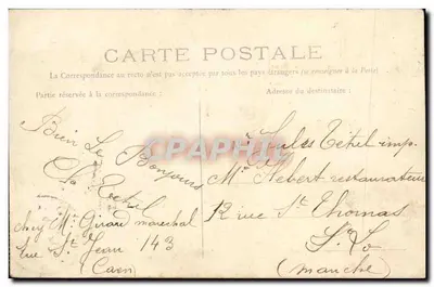 CAEN — Casa de Madeira Rua Saint-Jean — Século XVI — Z.D. — Verso