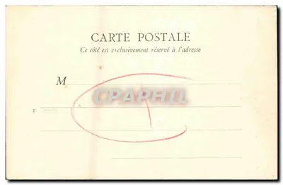 Caen — Stare domy na ulicy Saint-Pierre — B. F. J. Paris — Rewers