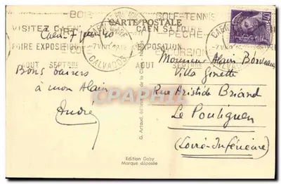 Caen (Calvados) — Stare domy drewniane, Rue Saint-Pierre — Wydawnictwo Gaby — Rewers