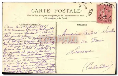 Caen — Widok z Abbatii Dames — LL. — Rewers
