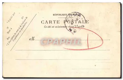 Stara pocztówka Caen Panorama Pris du Vieux Saint Etienne — Rewers