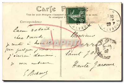 Caen — Ogólny widok z Abbatii aux Dames — wydawca ND — Rewers