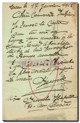 Caen — Rybarnia i Katedra Świętego Piotra — LL. n° 96 — Rewers