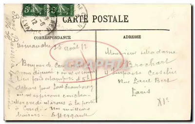 Caen — Os paqueotes "Dora" e "Johanna" no Novo Portão — LL. n°230 — Verso