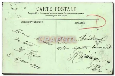 Caen — statki pasażerskie w Nowym Basenie — LL. n°231 — Rewers