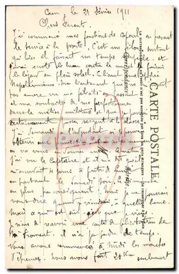 CAEN - Torpedeiros no cais — Coleção AD — Verso