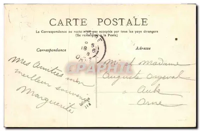 CAEN — Odpłynięcie statku z Havru — Wydawnictwo P. R. — Rewers