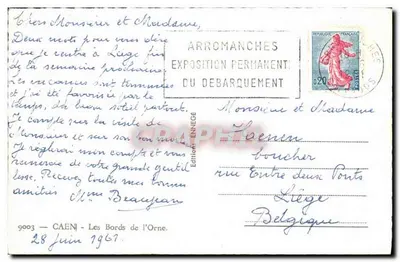Margens do Orne — Arromanches — Edição Ennégé — Verso