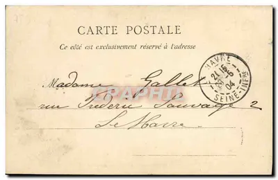 CAEN — Brzegi Orne — Duży Kanał — Stara pocztówka Paryż, nr 2739 — Rewers