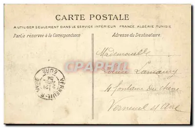 CAEN — Het Grand Cours — De Promenades — Uitgever: A. Royer, n° 454 — Achterkant