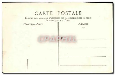 Caen — Cours Caffarelli e l'Orne — E.F. n°323 — Verso