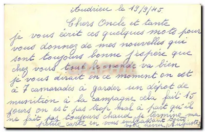 Caen - 1944-1945 — Miejsce dawnego Hotelu de Ville — Ph. R. Delassalle Caen - 282 — Rewers