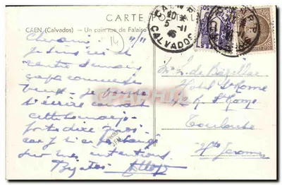 Falaise — Widok po bombardowaniu — Nieznany wydawca — Rewers