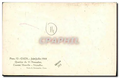 Caen — Część Hamelin - Vaucelles — Foto R. Delassalle — Rewers