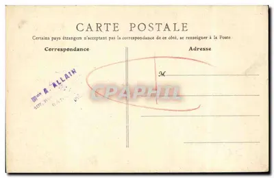 Caen (Calvados) - Portal Kaszerni Lefèvre - Zamek — G. F., Paryż, nr 116 — Rewers