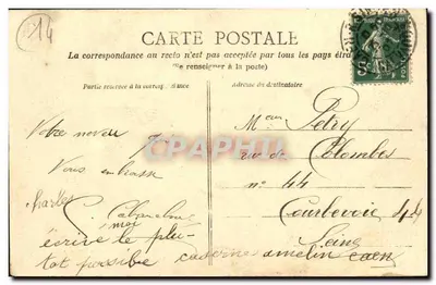 Caen — Kaszern Hamelin widziana z przepływu — L.D. n°20 — Rewers