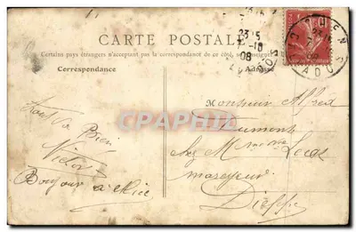 Caen (Calvados) — Kaszern Lefèvre (Zamek) — B. F., Paryż — Rewers